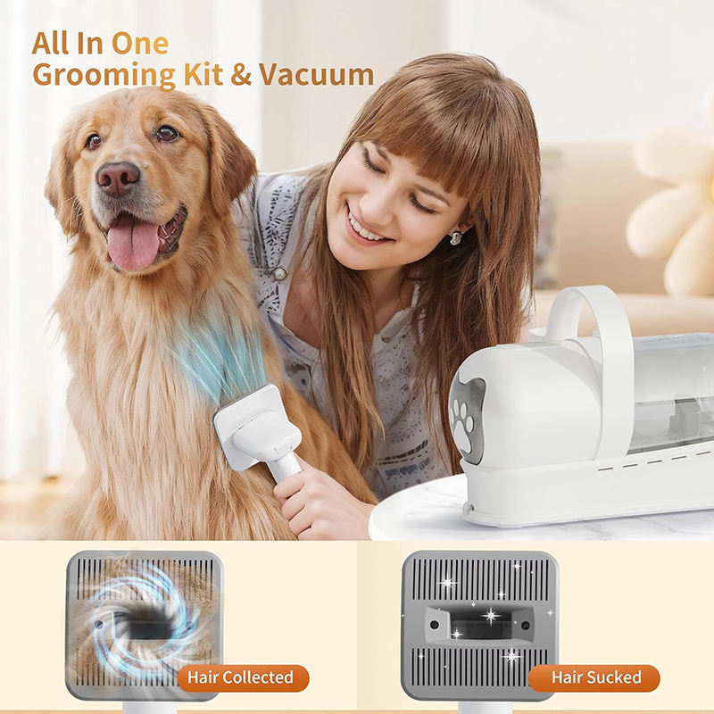 Pet grooming vacuum