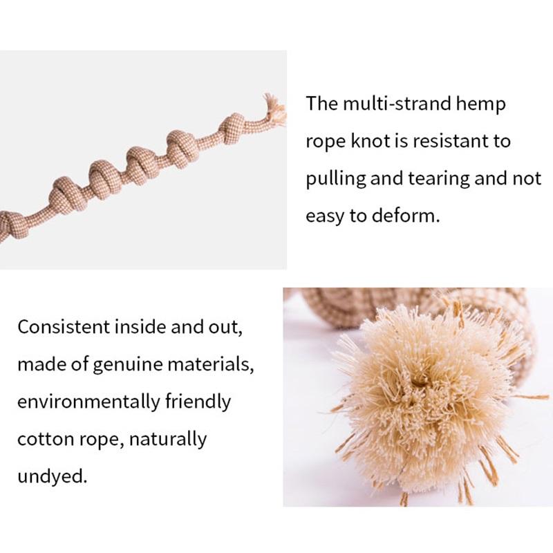 Natural sustainable indestructible dog toys