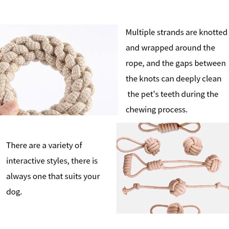 Natural sustainable indestructible dog toys